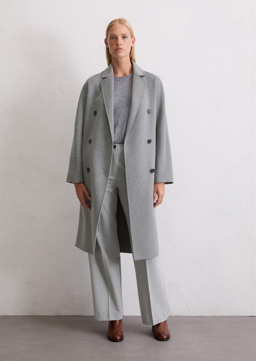 Coat relaxed — Light Grey Melange