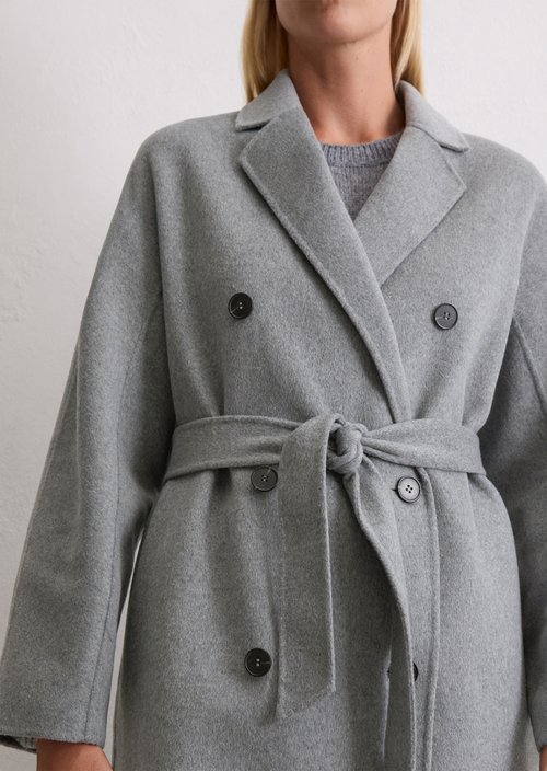 Coat relaxed — Light Grey Melange