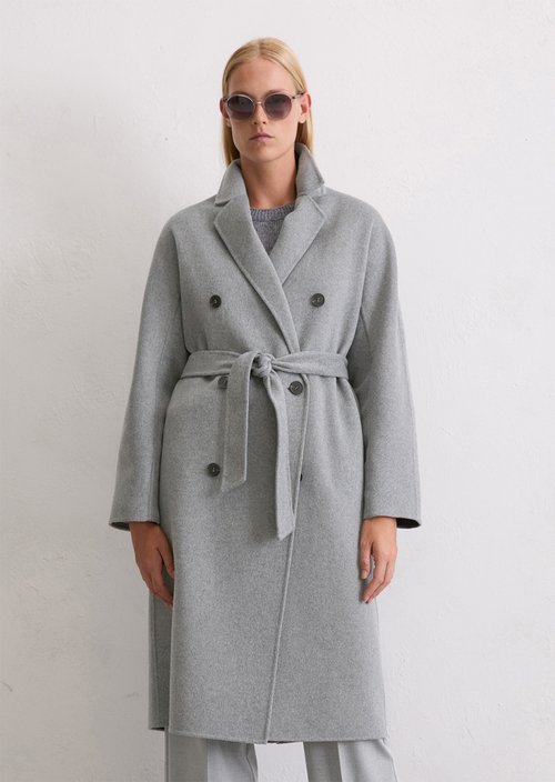 Coat relaxed — Light Grey Melange