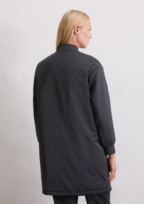Regular aviator-style blouson coat — Deep Night Blue