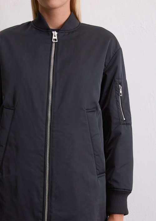 Regular aviator-style blouson coat — Deep Night Blue