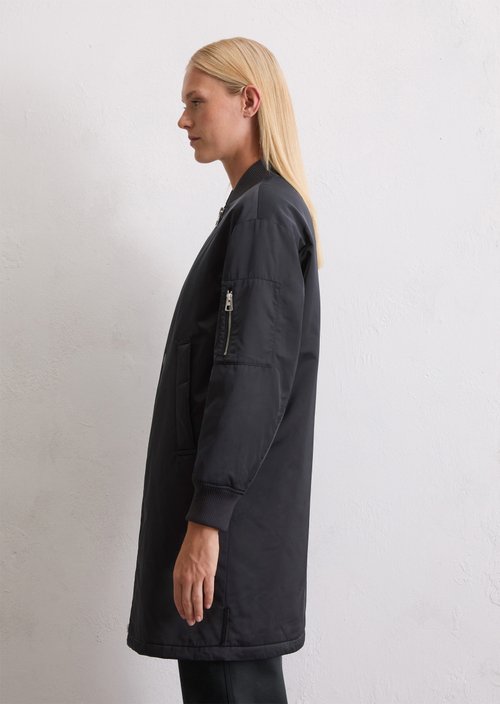 Regular aviator-style blouson coat — Deep Night Blue