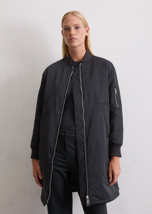 Regular aviator-style blouson coat — Deep Night Blue