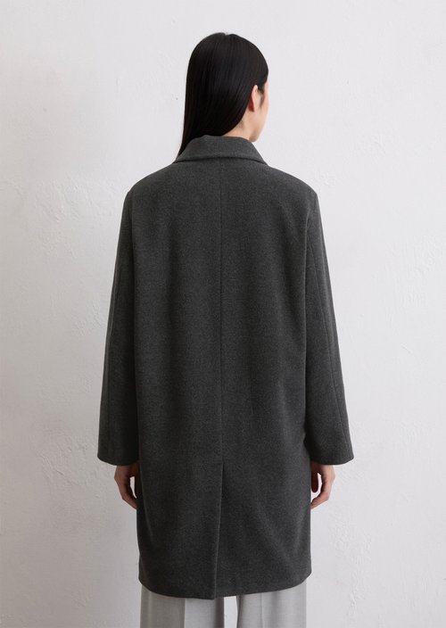 Regular coat — Dark Grey Melange
