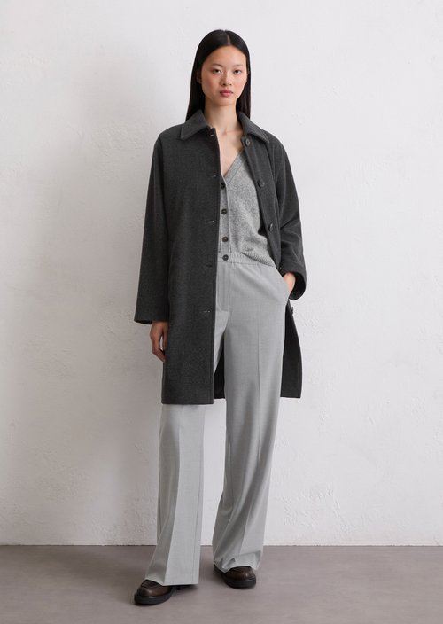 Regular coat — Dark Grey Melange