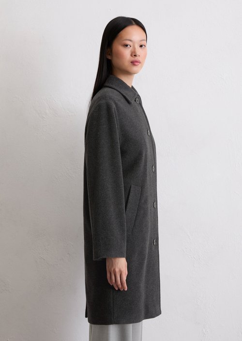 Regular coat — Dark Grey Melange