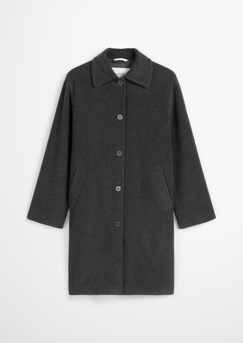 Regular coat — Dark Grey Melange