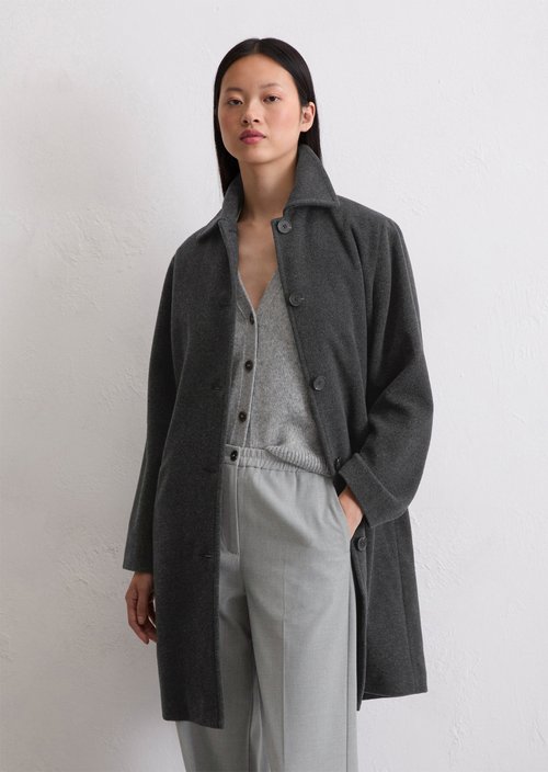 Regular coat — Dark Grey Melange