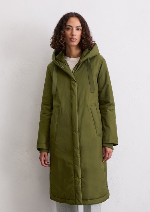 Parka with hood regular — Mossy Olive