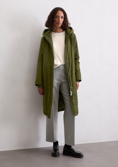 Parka with hood regular — Mossy Olive