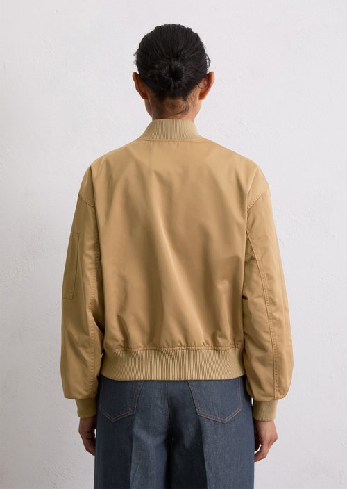 Regular aviator-style blouson — Salted Caramel