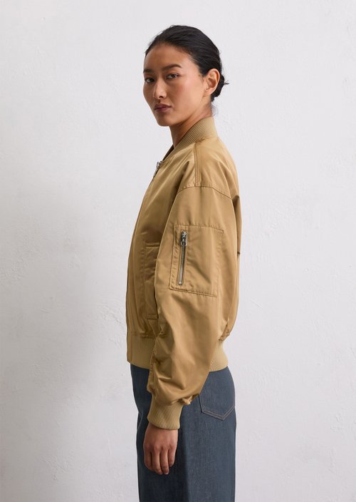 Regular aviator-style blouson — Salted Caramel