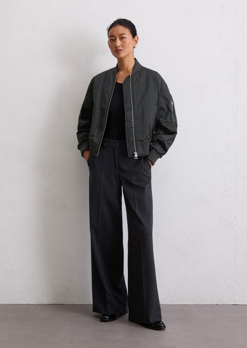 Regular aviator-style blouson — Deep Night Blue