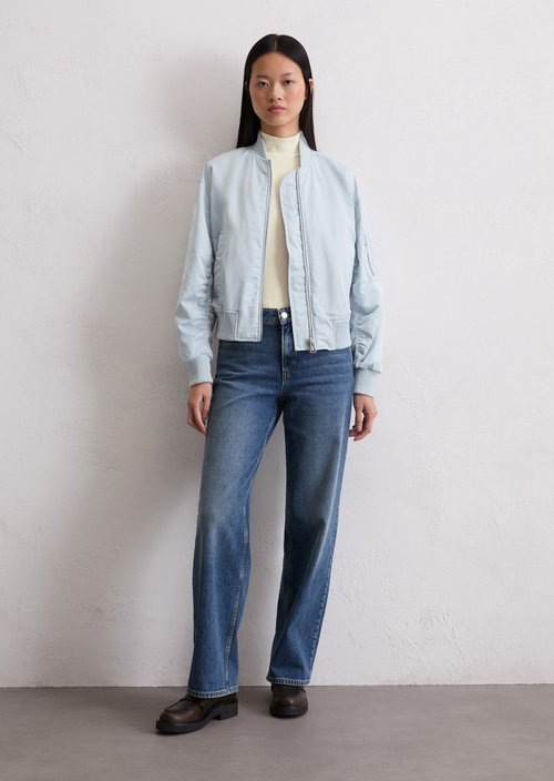 Regular aviator-style blouson — Calm Blue