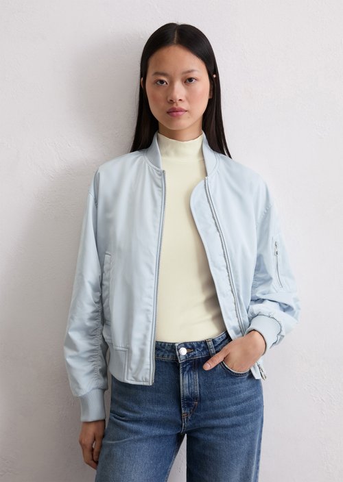 Regular aviator-style blouson — Calm Blue