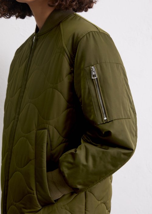 Long blouson regular — Mossy Olive
