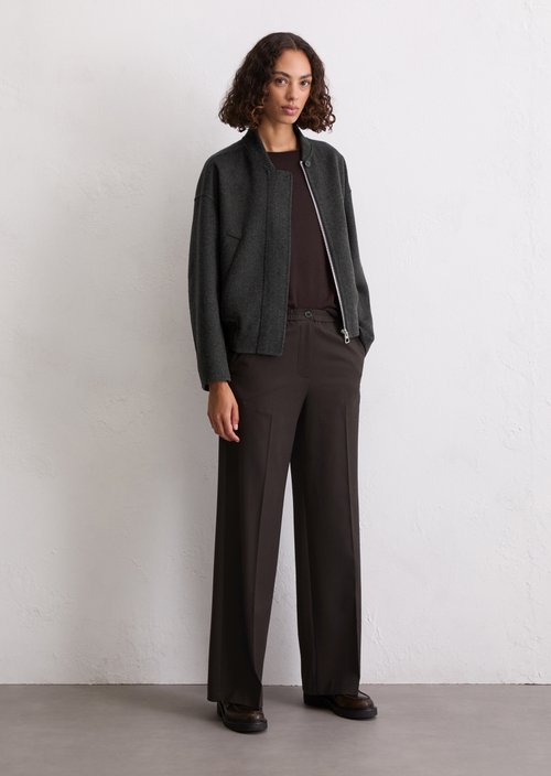 Relaxed blouson — Dark Grey Melange