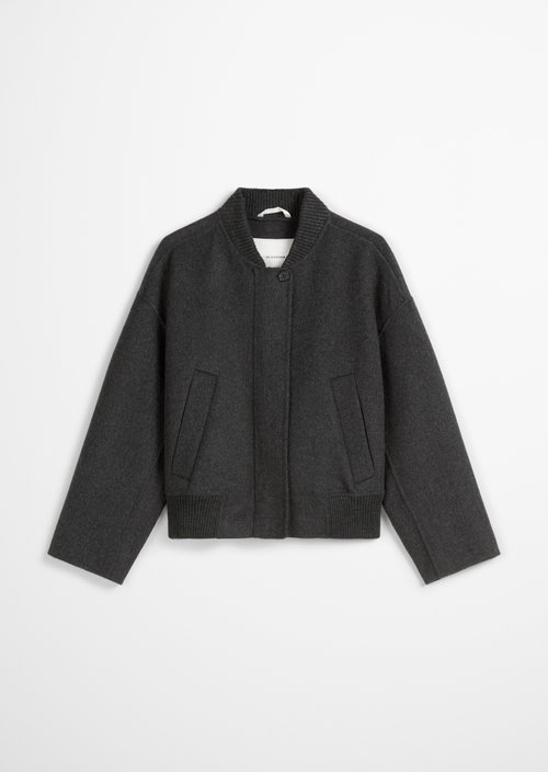 Relaxed blouson — Dark Grey Melange