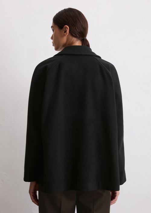 Cape jacket relaxed — Black
