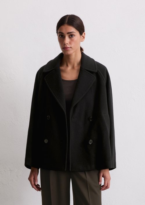 Cape jacket relaxed — Black
