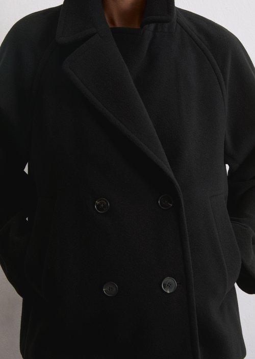 Cape jacket relaxed — Black