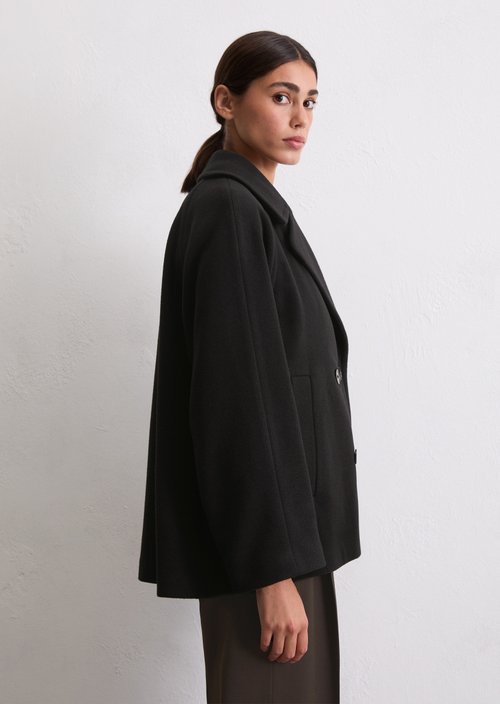 Cape jacket relaxed — Black