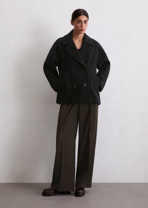 Cape jacket relaxed — Black