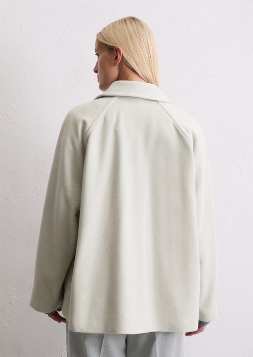 Cape jacket relaxed — Linen Beige