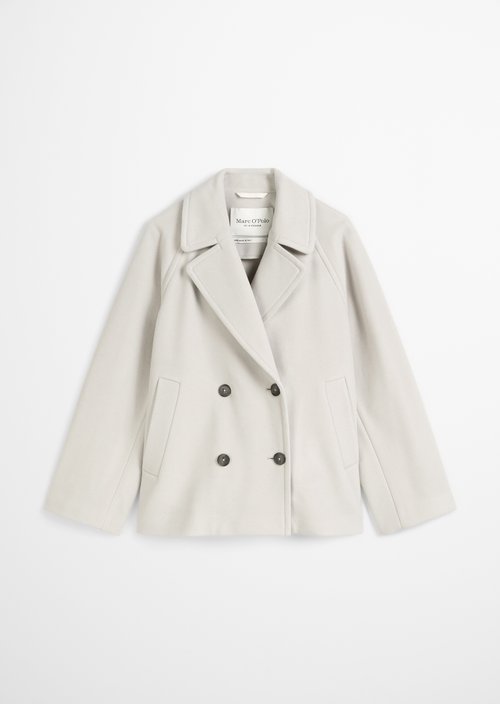 Cape jacket relaxed — Linen Beige