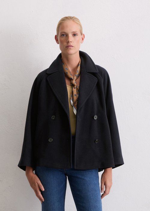 Cape jacket relaxed — Deep Night Blue