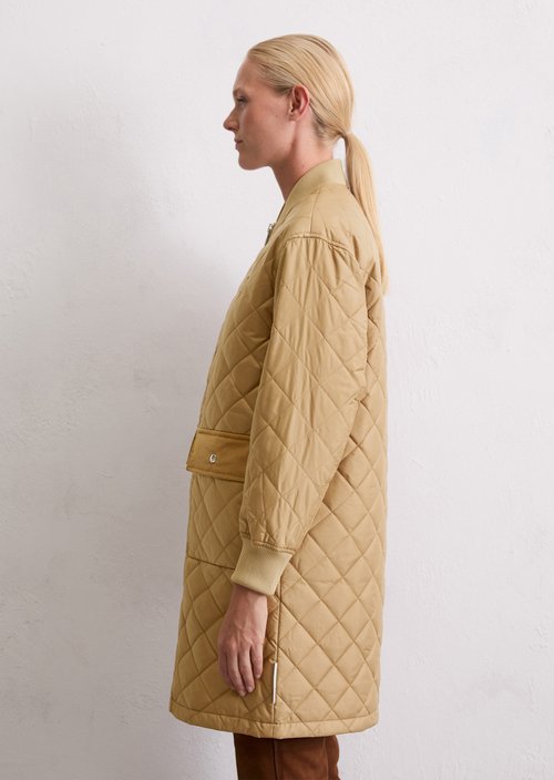 Blouson quilted coat regular — Salted Caramel