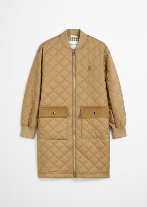 Blouson quilted coat regular — Salted Caramel
