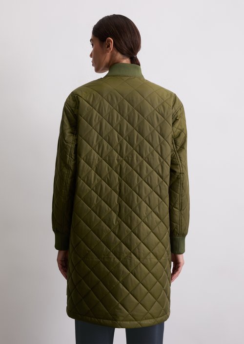 Blouson quilted coat regular — Mossy Olive
