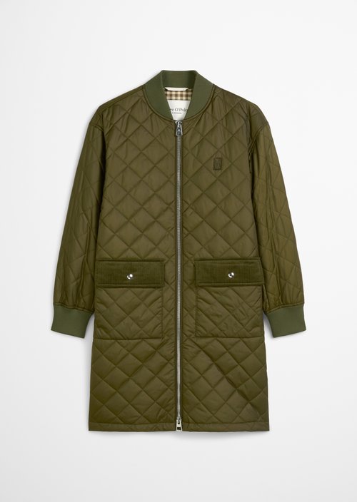 Blouson quilted coat regular — Mossy Olive