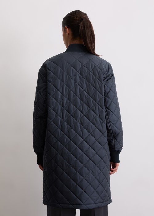 Blouson quilted coat regular — Deep Night Blue
