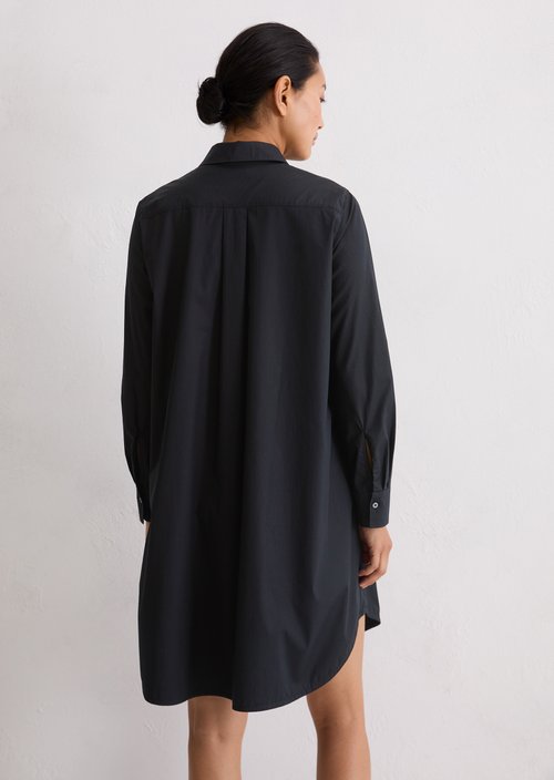Relaxed shirt dress — Deep Night Blue