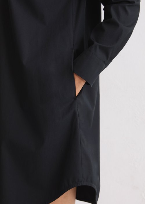 Relaxed shirt dress — Deep Night Blue
