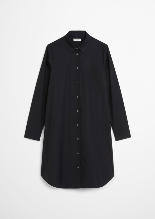 Relaxed shirt dress — Deep Night Blue