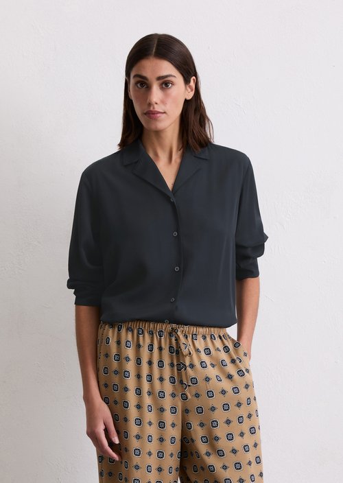 Regular blouse — Deep Night Blue
