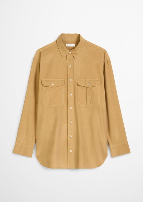 Relaxed fine corduroy blouse — Salted Caramel