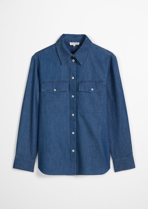 Regular denim blouse — Medium Blue
