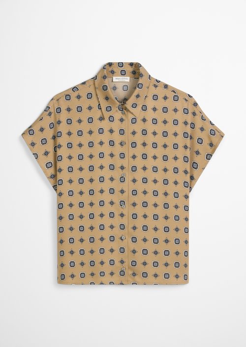 Regular patterned blouse — Medium Beige