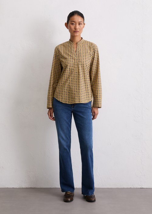 Regular tunic blouse — Medium Beige