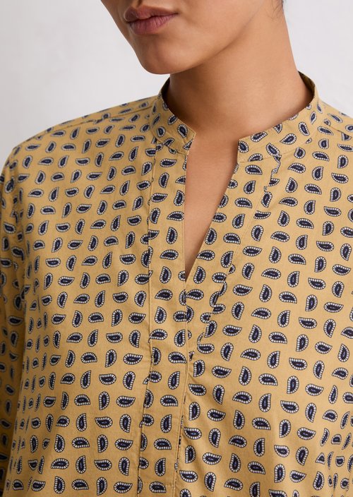 Regular tunic blouse — Medium Beige