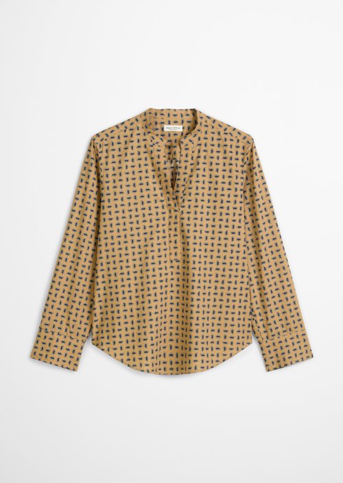 Regular tunic blouse — Medium Beige