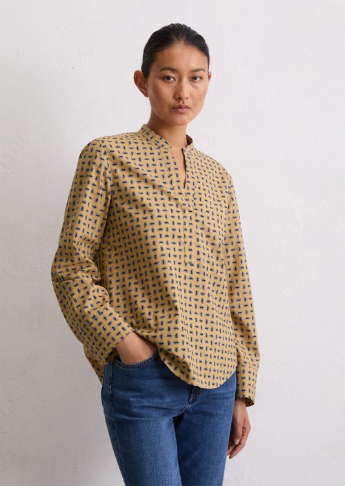 Regular tunic blouse — Medium Beige
