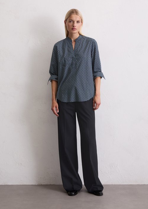 Regular tunic blouse — Dark Blue