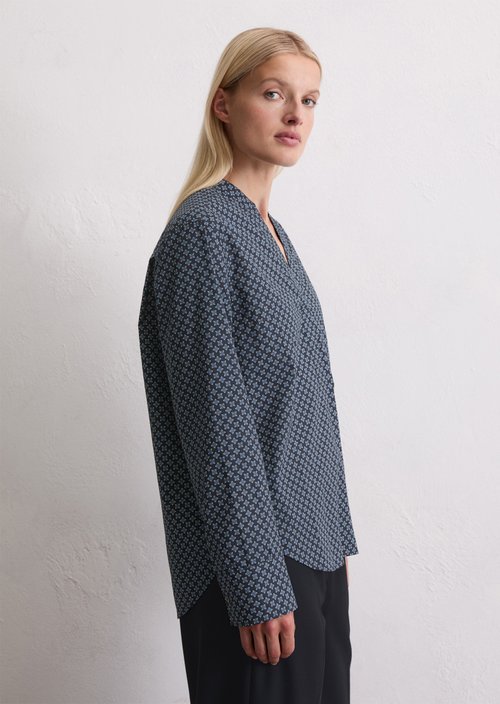 Regular tunic blouse — Dark Blue