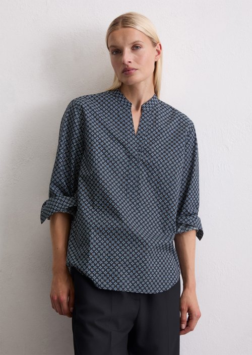 Regular tunic blouse — Dark Blue