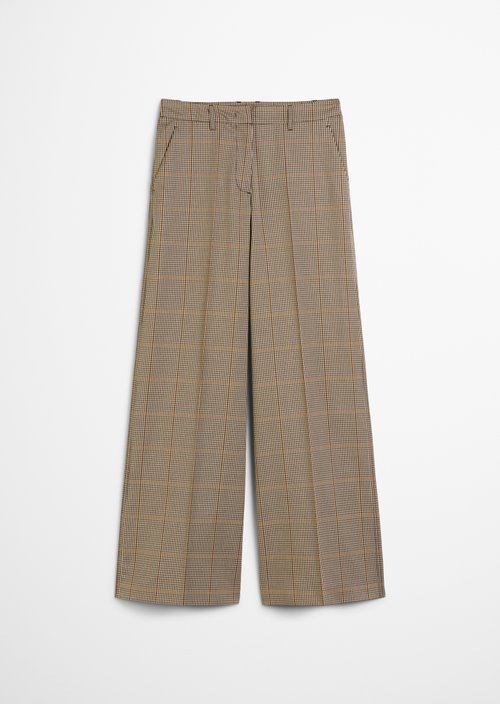 Suit-style trousers wide — Dark Brown